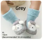 Baby Cartoon Plush Cotton Toddler Shoes - Image 22